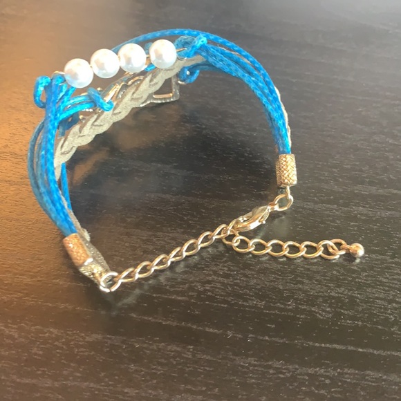 Love, blue gold and pearl bracelets - Picture 2 of 2